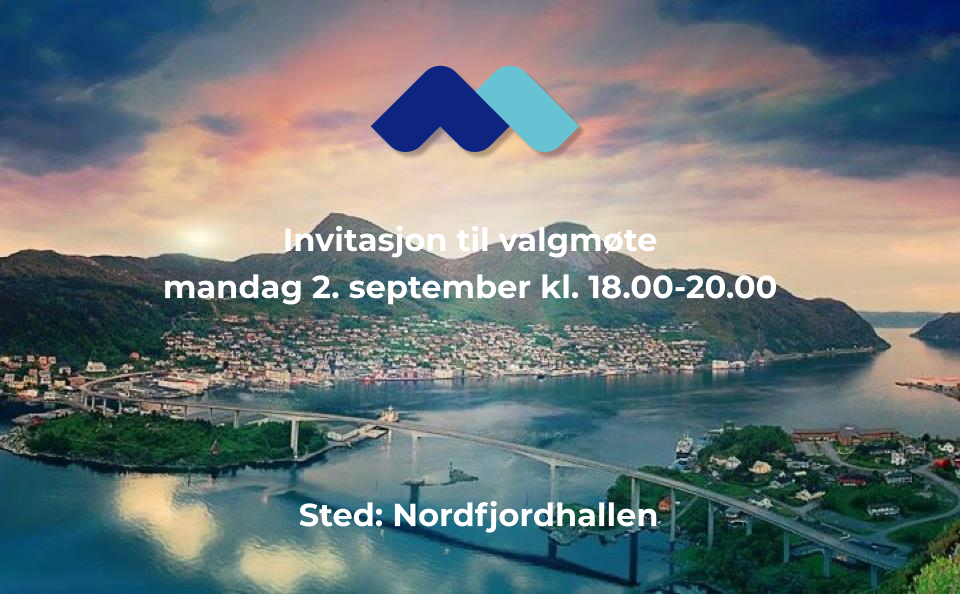 Invitasjon til valgmøte mandag 2. september kl. 18.00-20.00